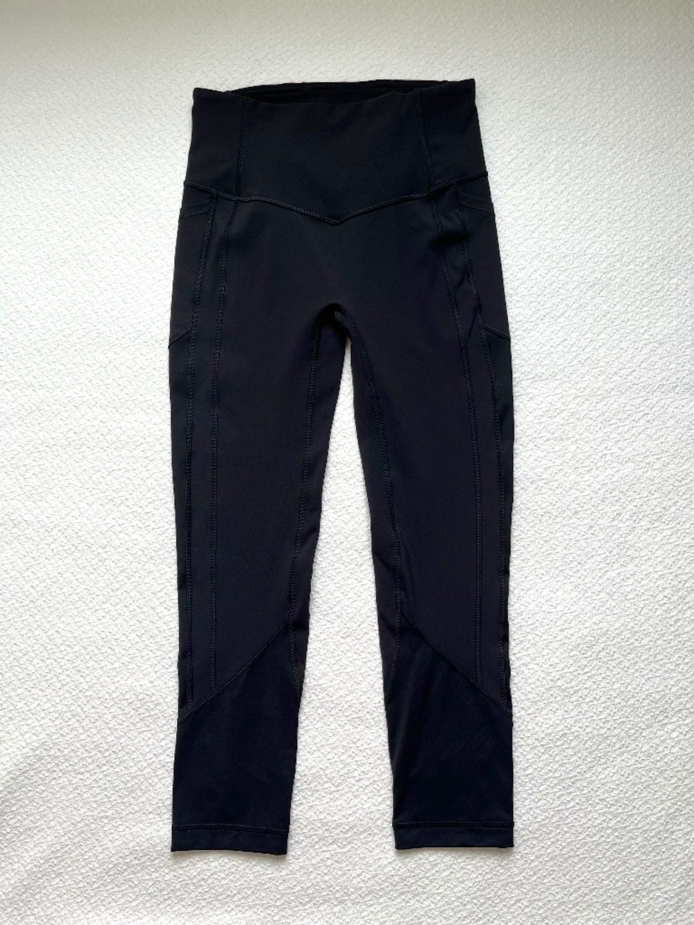 Lululemon High Rise Leggings Womens 6 Black Yoga Gym Workout